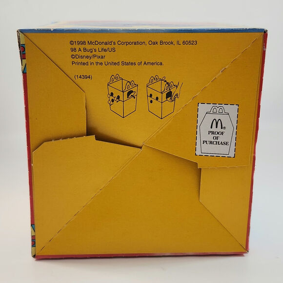 Vintage 1998 McDonald’s Happy Meal Box – Disney Pixar A Bug’s Life Circus Theme - Picture 7 of 10